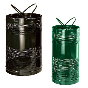 Model H55E | Model H3 | Perforated Basket Waste Receptacles