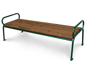 Model PVPB6 | Parkview Wooden Outdoor Benches (Pau Lope/Forest Green)