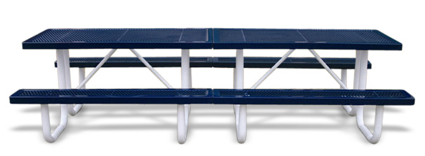 Model R10-P | Park Shelter Picnic Table (Mariner/White)
