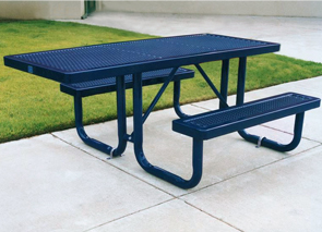 Model R6H-P | 6 ft. Universal Access Picnic Table with One Overhang (Mystic)