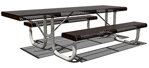 Model RR8H-P | ADA Rectangular Picnic Table