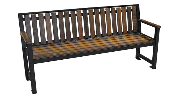 Model RSPS6 | Wood Park Benches | Regency Style (Pau Lope/Black)