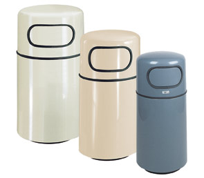 Round Firefighter Fiberglass Receptacles