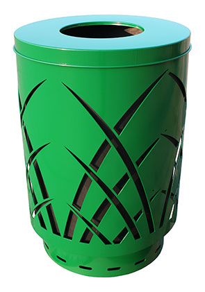 Model SAW40P-FT | Covington Collection Sawgrass Trash Receptacles (Green)