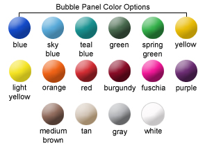 Bubble Panel Color Options