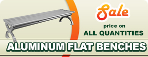 Special on Aluminum Backless Benches