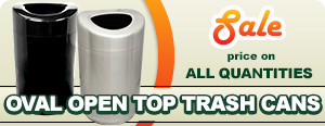 Special on Stainless Steel Open Top Trash Cans
