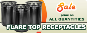 Special on Flare Top Trash Receptacles