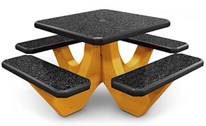 Model TF312012-CUS2 | Square Concrete Commercial Picnic Table
