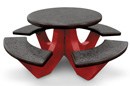 Custom Color Round Concrete Picnic Table