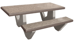 Model TF3230 | Concrete Picnic Table (Gray)