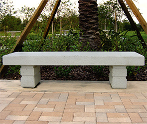 Model TF5008 | La Com Concrete Bench (Gray)