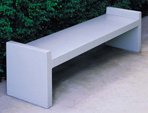 Model TF5025 | 6' Precast Concrete Bench (Gray)