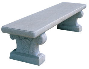 Model TF5041 | Traditional Concrete Park Bench (Gray)