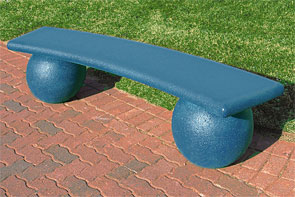Model TF5140 | Precast Curved Concrete Sphere Bench (Soulard Green)