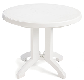 table round resin folding patio outdoor umbrella hole vega grosfillex tables restaurant chairs pricing complete call special sold belson fold