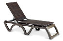 Java All-Weather Wicker Adjustable Chaise Lounges