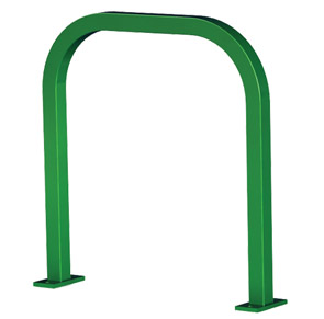 Model UX200-SF-P | Extended Square 'U' Bike Rack (Forest Green)