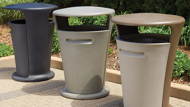 Upside 50 Gallon Trash Receptacles