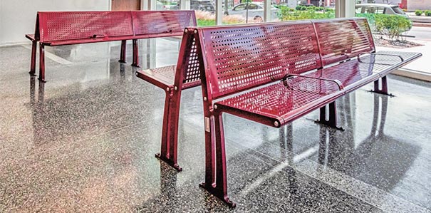 Wingra™ Collection Steel Park Benches