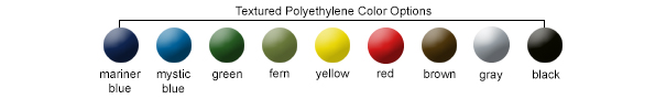 Textured Polyethelene Color Options