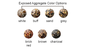 Exposed Aggregate Color Options