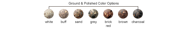 Ground and Polished Concrete Color Options