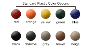 Standard Plastic Color Options