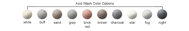 Acid Wash Color Options