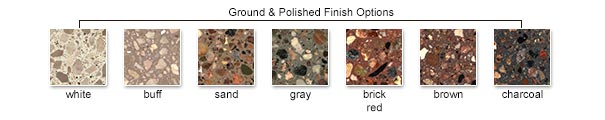 Ground & Polished Finish Color Options