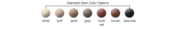 Standard Stain Color Options