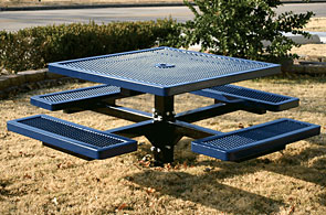 Model R46-I | Thermoplastic In-ground Square Table (Mariner/Black)