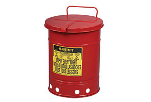 Model JM-09110 | 6 Gallon Red Oily Waste Cans