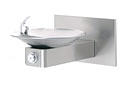 Haws Outdoor Drinking Fountain with Back Panel | Wall Mount
