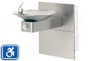 Haws Outdoor Drinking Fountain with Two Wall Panels | Wall Mount