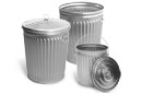 Round Galvanized Trash Cans