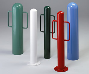 Bollards & Bike Rack Bollards with Square Arms