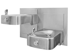 Wall Mounted Hi-Lo Adjustable Drinking Fountain