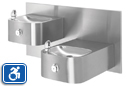 18 Gauge Drinking Fountain | Wall Mount Hi-Lo