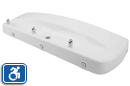 Haws 1441 | Wall Mounted White Powder-Coated ADA Drinking Fountain with Two Bubblers