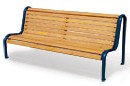 Wood Benches with Tubular Frame | Wood Collection