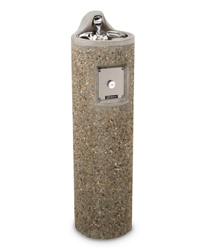 Circular Concrete Drinking Fountain
