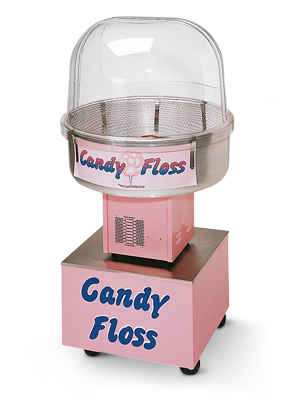 Floss About Mobile Cart with Cotton Candy Machine & Double Bubble