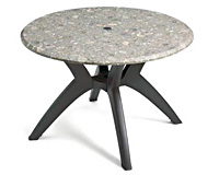 42" Round Table Top and Resin Y-Leg Pedestal Base