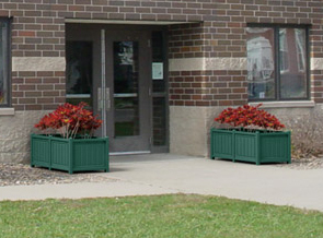 Recycled Plastic Decorative Panel Double Planter