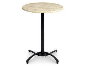 Bar Height Textured Mesa Table Top and Black Base