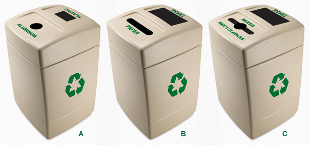 55 gallon recycling containers