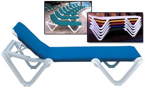 99101006, Nautical Sling Chaise Lounge
