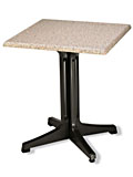 24" Square Table Top and Resin Base 1000