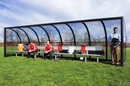 Elite Team Shelter with 21' or 24' Aluminum Bench